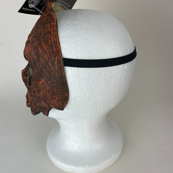 Scary Pumpkin Half Mask Child Size - Picture 3 of 5